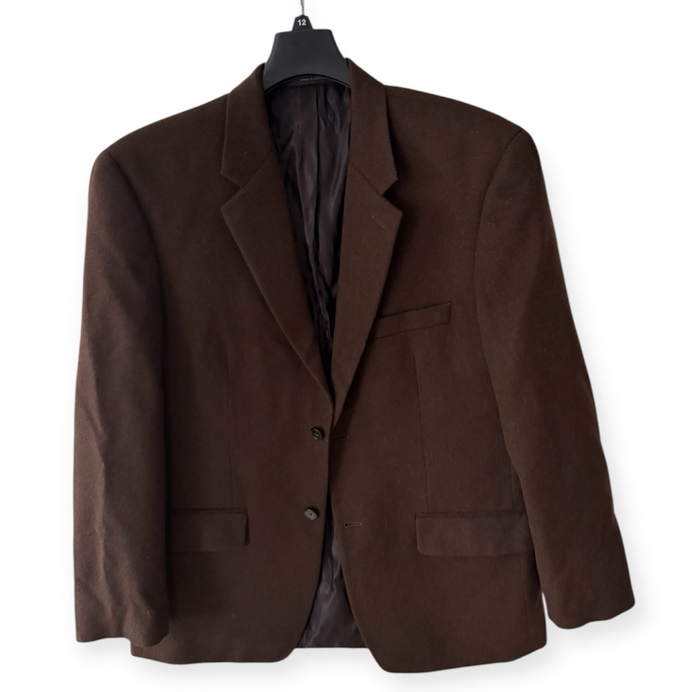 Tasso Elba 100% Camel Hair Lanificio Campore 2 Button Vented Blazer